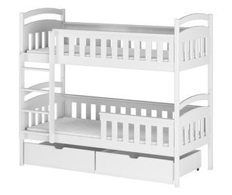 POGRAD, FURNLUX CLASSIC, HARRY, 88x198x164cm, BELA, SOLIDNI LES