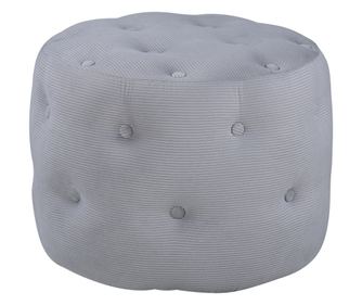 PUFF, FURNLUX CLASSIC, BENJAMIN, 55x55x44cm, SZÜRKE, TEXTIL