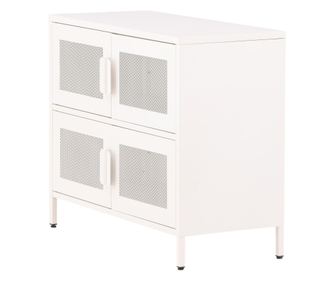 VITRIN, FURNLUX CLASSIC, NETT, 90x40x75cm, FEHÉR, FÉM