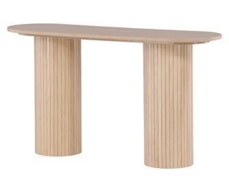 KISASZTAL, FURNLUX CLASSIC, BIANCA, 40x130x72cm, TERMÉSZETES, MŰFA