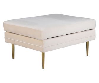 PUFF, FURNLUX CLASSIC, BOOM, 90x70x49cm, FEHÉR, TEXTIL
