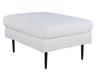 PUFF, FURNLUX CLASSIC, BOOM, 90x70x49cm, FEHÉR, TEXTIL