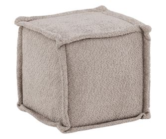 PUFF, FURNLUX CLASSIC, CASTINE, 40x40x38cm, VILÁGOSSZÜRKE, TEXTIL
