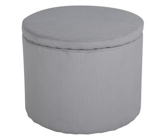 PUFF, FURNLUX CLASSIC, DUNKEN, 51x51x43cm, SZÜRKE, TEXTIL