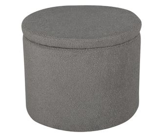 PUFF, FURNLUX CLASSIC, DUNKEN, 51x51x43cm, SZÜRKE, TEXTIL