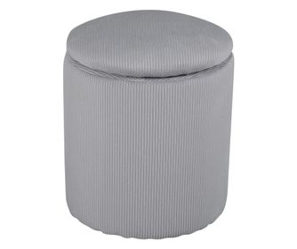 PUFF, FURNLUX CLASSIC, LIMPEN, 32x32x40cm, SZÜRKE, TEXTIL