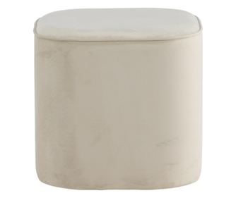 PUFF, FURNLUX CLASSIC, PIFF, 44x44x41cm, FEHÉR, TEXTIL