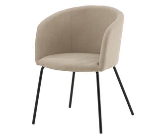 STOL, FURNLUX CLASSIC, BERIT, 55x55x78cm, BEŽ, TEKSTIL