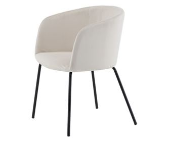 СТОЛ, FURNLUX CLASSIC, BERIT, 55x55x78cm, БЕЖОВ, ТЕКСТИЛ