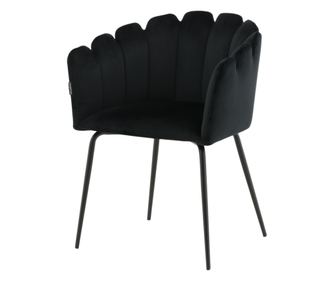 SZÉK, FURNLUX CLASSIC, LIMHAMN, 61x54x77cm, FEKETE, TEXTIL