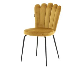 SZÉK, FURNLUX CLASSIC, LILLEHAMMER, 45x54x83cm, SÁRGA, TEXTIL