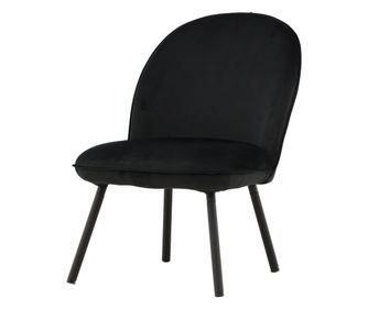 FOTEL, FURNLUX CLASSIC, POLAR, 56x72x81cm, FEKETE, TEXTIL