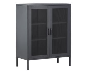 VITRIN, FURNLUX CLASSIC, MISHA, 80x40x102cm, SZÜRKE, FÉM