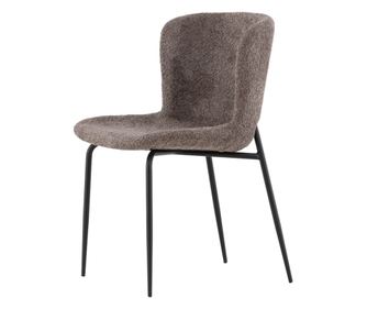 SZÉK, FURNLUX CLASSIC, MODESTO, 48x54x80cm, SÖTÉTSZÜRKE, FÉM