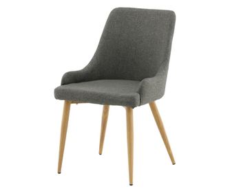 SZÉK, FURNLUX CLASSIC, PLAZA, 50x61x86cm, SZÜRKE, TEXTIL