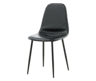 SZÉK, FURNLUX CLASSIC, POLAR, 44x43x85cm, FEKETE, MŰBŐR