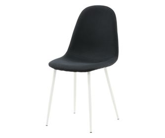 SZÉK, FURNLUX CLASSIC, POLAR, 44x53x87cm, FEKETE, TEXTIL