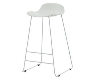 BARSKA STOLICA, FURNLUX CLASSIC, SEA, 50x42x87cm, BIJELA, PLASTIČNI