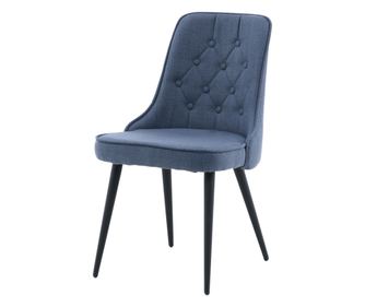 STOLICA, FURNLUX CLASSIC, VELVET DELUXE, 50x66x89cm, CRNA, TEKSTIL