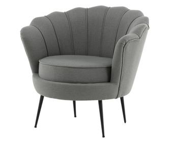 FOTEL, FURNLUX CLASSIC, CALAIS, 83x77x45cm, SZÜRKE, TEXTIL
