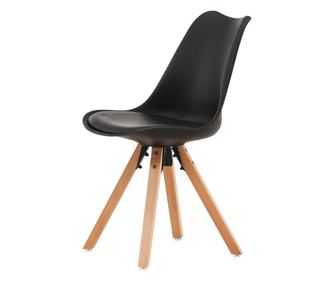 SZÉK, FURNLUX CLASSIC, ZENO, 48x56x84cm, FEKETE, MŰANYAG