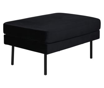 PUFF, FURNLUX CLASSIC, ZOOM, 85x64x47cm, FEKETE, TEXTIL