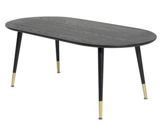 DOHÁNYZÓASZTAL, FURNLUX CLASSIC, DIPP, 60x120x47cm, FEKETE, MŰFA