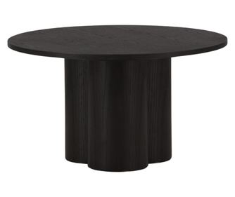 DOHÁNYZÓASZTAL, FURNLUX CLASSIC, OLIVIA, 80x80x45cm, FEKETE, MŰFA