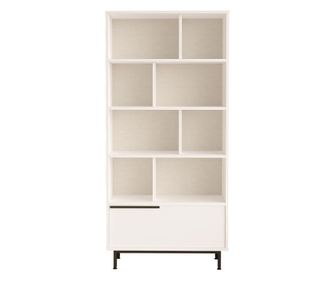 VITRIN, FURNLUX CLASSIC, OCEAN, 84x30x176cm, FEHÉR, MŰFA