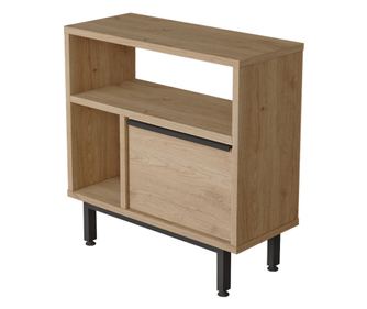 STRANSKA MIZA, FURNLUX CLASSIC, OCEAN, 60x26x60cm, NARAVNO, INŽENIRSKI LES