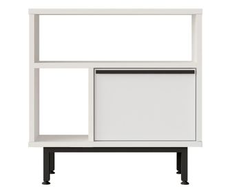 KISASZTAL, FURNLUX CLASSIC, OCEAN, 60x26x60cm, FEHÉR, MŰFA