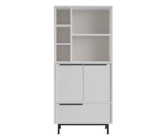 VITRIN, FURNLUX CLASSIC, OCEAN, 75x36x162cm, FEHÉR, MŰFA