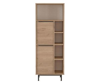VITRIN, FURNLUX CLASSIC, OCEAN, 60x36x162cm, TERMÉSZETES, MŰFA