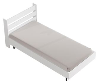 ÁGYKERET, FURNLUX CLASSIC, OCEAN, 206x109x86cm, FEHÉR, MŰFA