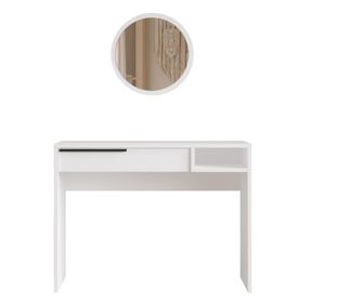 KONZOL, FURNLUX CLASSIC, OCEAN, 100x45x75cm, FEHÉR, MŰFA