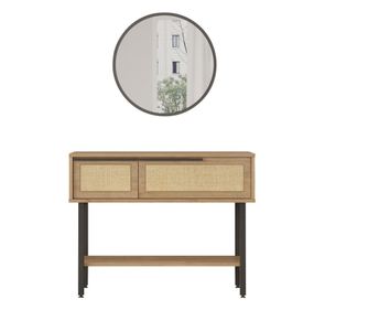 KONZOL, FURNLUX CLASSIC, OCEAN, 100x30x76cm, VILÁGOSBEIGE, MŰFA