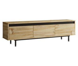 TV-ÁLLVÁNY, FURNLUX CLASSIC, LUVIO, 160x36x45cm, TERMÉSZETES, MŰFA