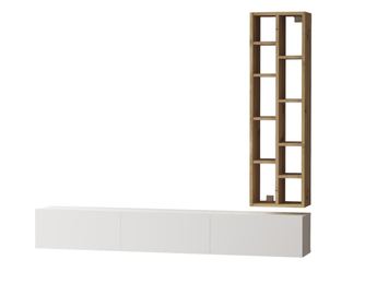 TV-ÁLLVÁNY, FURNLUX CLASSIC, LUVIO, 175x27x145cm, FEHÉR, MŰFA