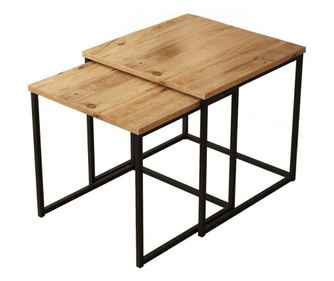 DOHÁNYZÓASZTAL, FURNLUX CLASSIC, VOYAGE, 50x50x48cm, TERMÉSZETES, MŰFA