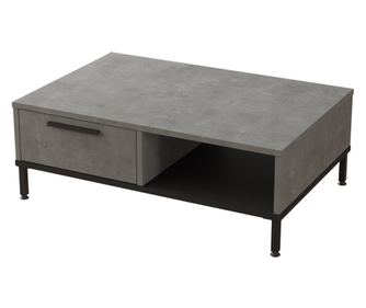 DOHÁNYZÓASZTAL, FURNLUX CLASSIC, LUVIO, 90x60x32cm, SZÜRKE, MŰFA