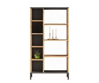 VITRIN, FURNLUX CLASSIC, QUEEN, 72x26x134cm, TERMÉSZETES, MŰFA