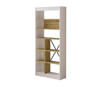 VITRIN, FURNLUX CLASSIC, LUVIO, 76x25x170cm, FEHÉR, MŰFA