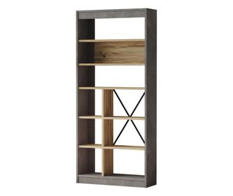 VITRIN, FURNLUX CLASSIC, LUVIO, 76x25x170cm, SZÜRKE, MŰFA
