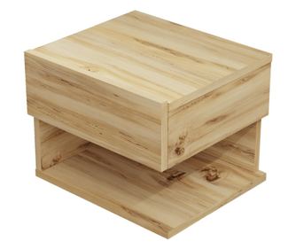 ÉJJELISZEKRÉNY, FURNLUX CLASSIC, LOVE, 40x35x31cm, TERMÉSZETES, MŰFA