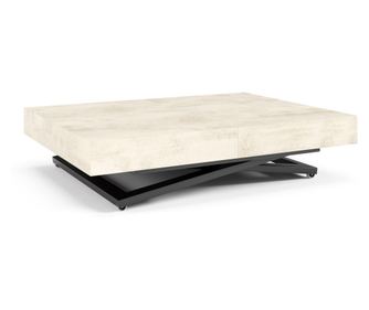 DOHÁNYZÓASZTAL, FURNLUX PREMIUM, SANNA U, 80x200x80cm, FEHÉR, MŰFA