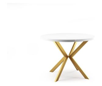 Blagovaonski stol Edder bijeli 100 cm