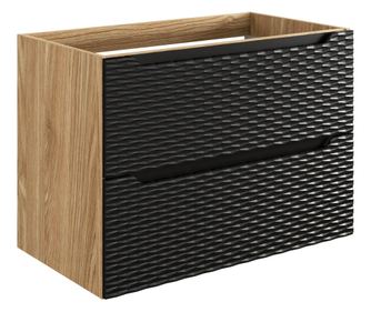 MOSDÓKAGYLÓ ALATTI SZEKRÉNY, FURNLUX CLASSIC, OCEAN, 80x46x57cm, FEKETE, MŰFA