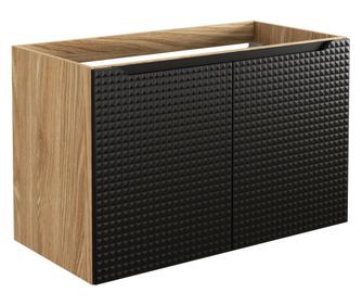 MOSDÓKAGYLÓ ALATTI SZEKRÉNY, FURNLUX CLASSIC, LUXOR, 90x46x57cm, FEKETE, MŰFA