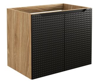 MOSDÓKAGYLÓ ALATTI SZEKRÉNY, FURNLUX CLASSIC, LUXOR, 70x46x57cm, FEKETE, MŰFA