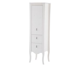 MAGAS SZÉPSZÁLLÓSZÁLLÓ, FURNLUX CLASSIC, ELISABETH, 45x36x157cm, FEHÉR, MŰFA